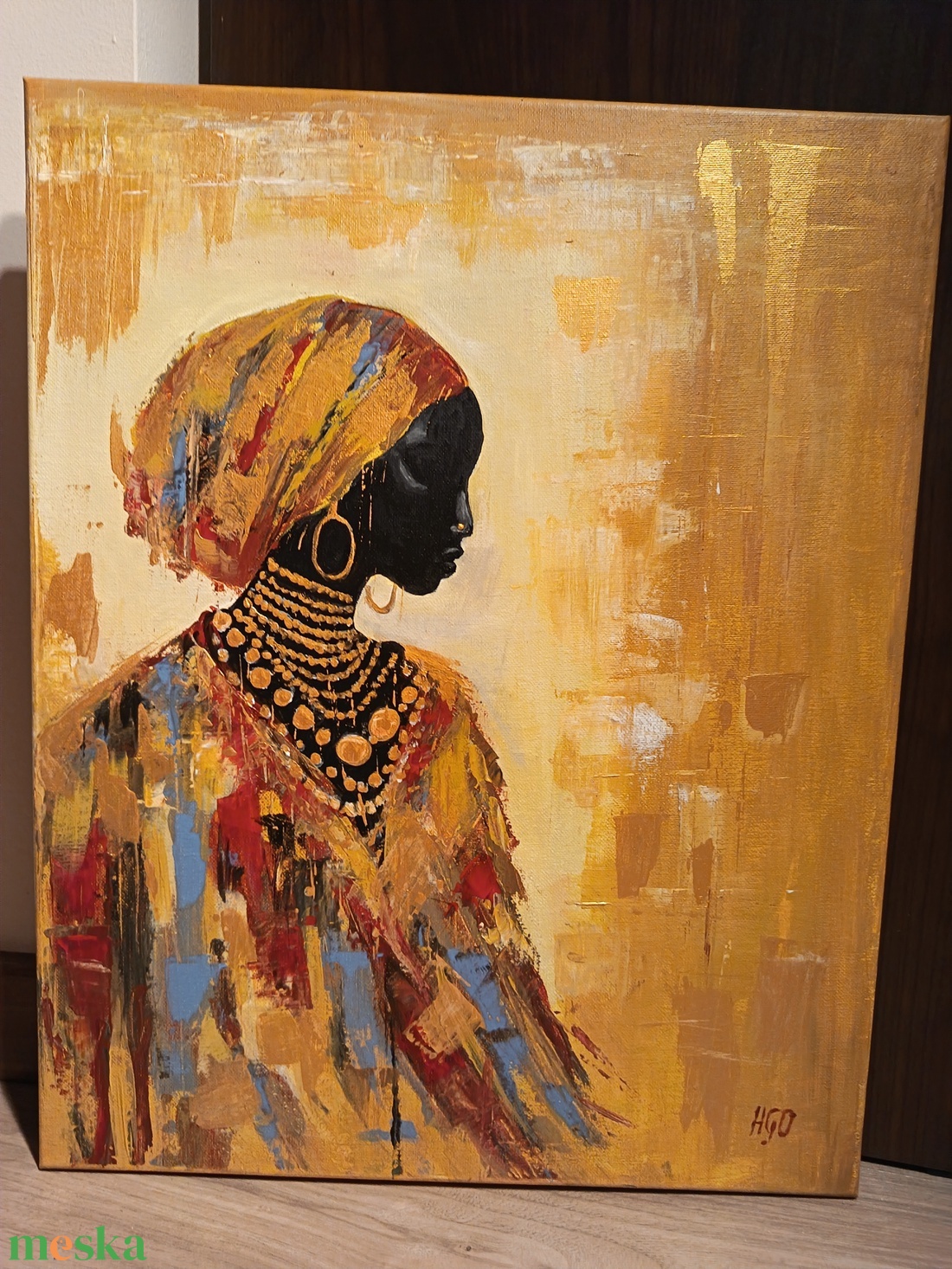 Fekete Afrika - művészet - festmény - akril - Meska.hu