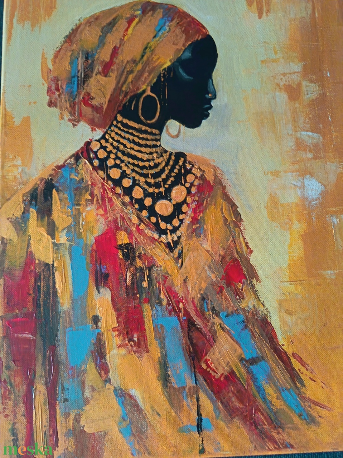 Fekete Afrika - művészet - festmény - akril - Meska.hu