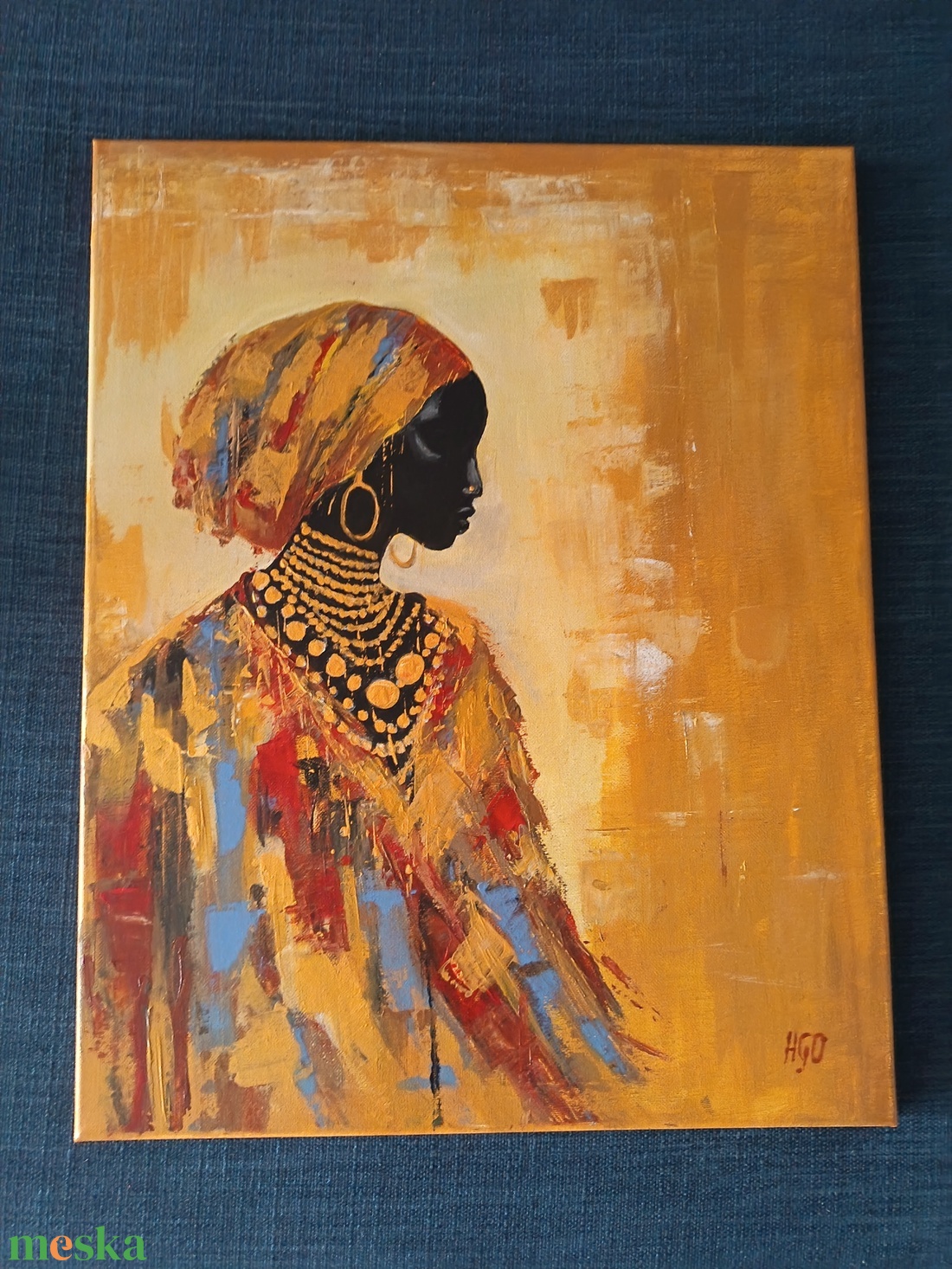 Fekete Afrika - művészet - festmény - akril - Meska.hu