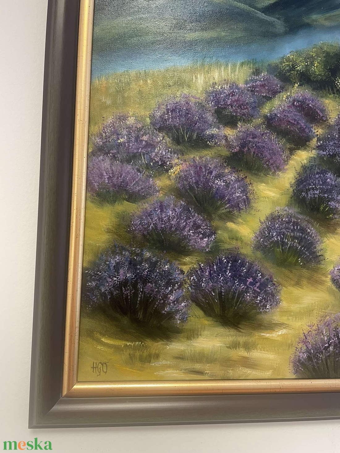 Levendulamező - művészet - festmény - olajfestmény - Meska.hu
