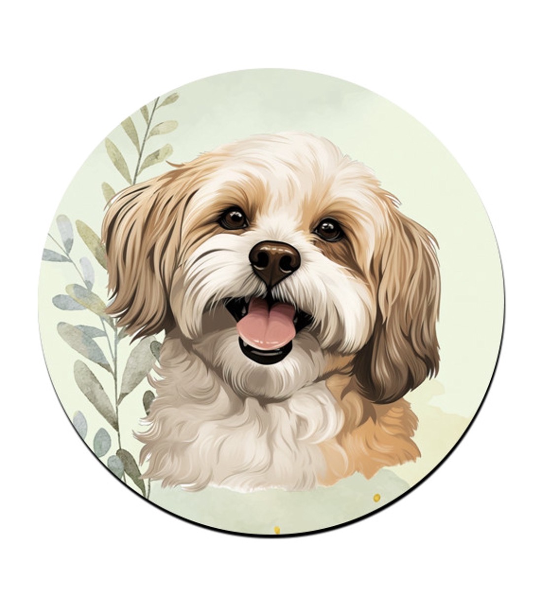 Barna Havanese portré mintás bögre alátét -  - Meska.hu