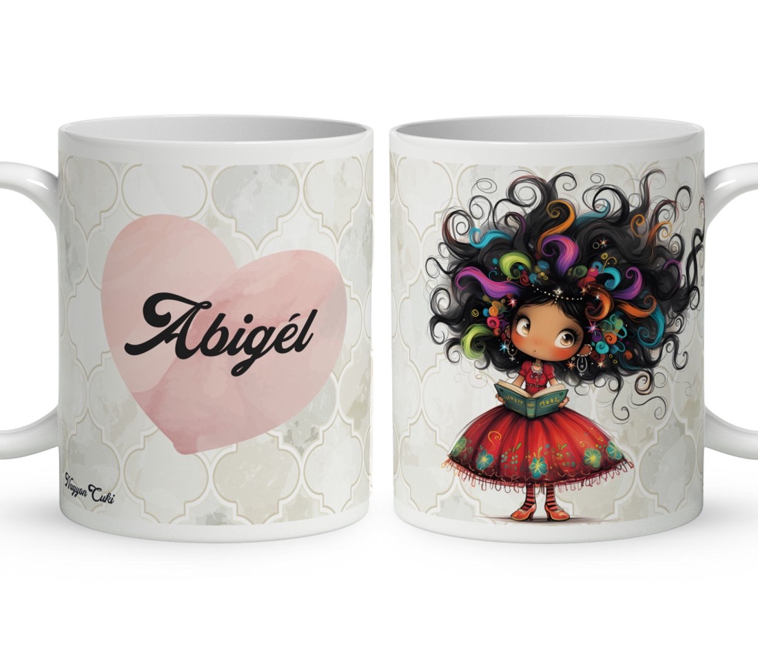 Névvel kérhető - Kedvenc könyv hercegnő mintás bögre - otthon & életmód - konyhafelszerelés, tálalás - tálalás - bögre & csésze - Meska.hu