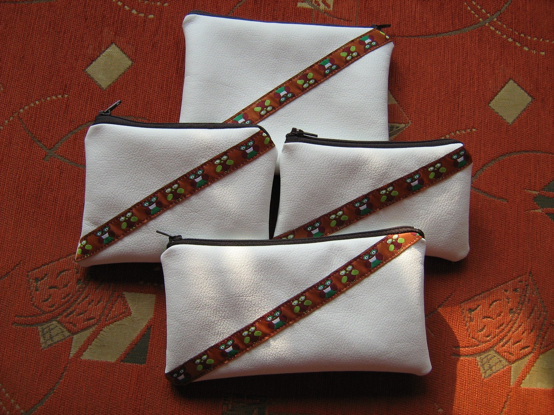 Neszesszerek, bagoly mintás  szalaggal .  -  - Meska.hu