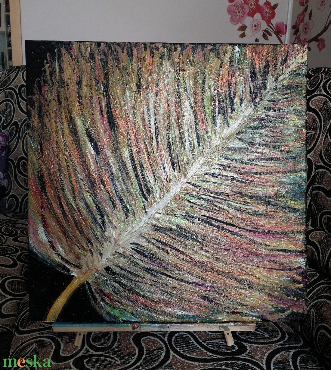 50x50cm 3D hatású akrilfestmény - művészet - festmény - akril - Meska.hu