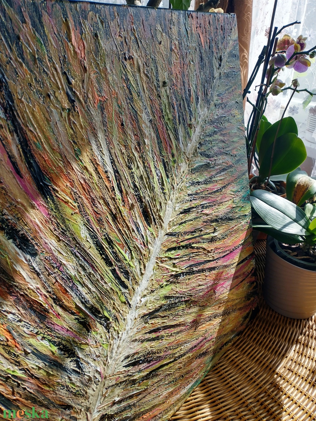 50x50cm 3D hatású akrilfestmény - művészet - festmény - akril - Meska.hu