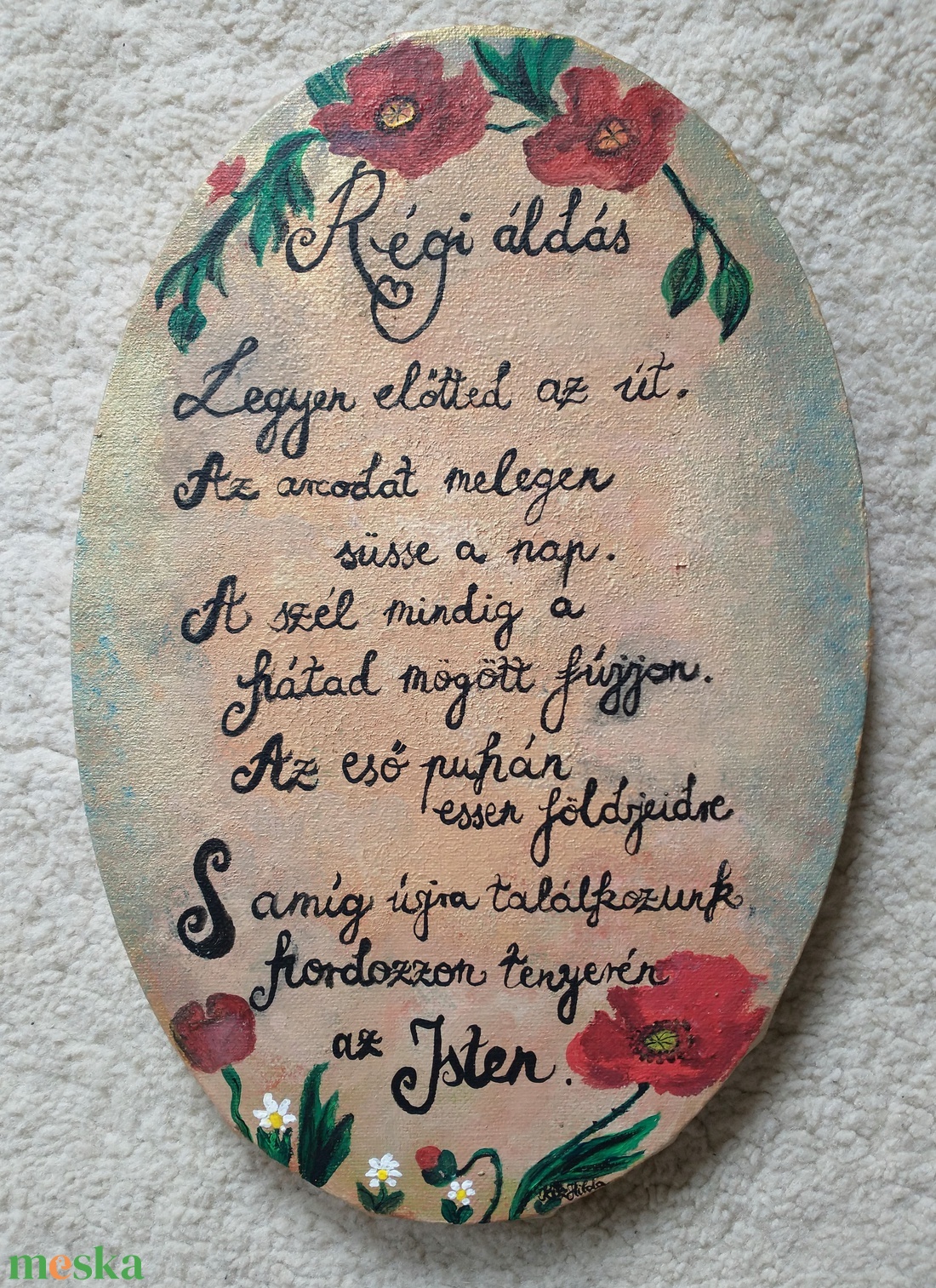 Akrilfestmény Régi áldás! -Anyák napjára, ajándékként  - művészet - festmény - akril - Meska.hu