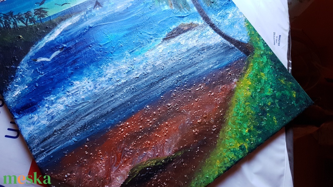 Nyugalom szigete akril festmény 50x50cm - művészet - festmény - akril - Meska.hu Nyugalom szigete akril festmény 50x50cm - művészet - festmény - akril - Meska.hu