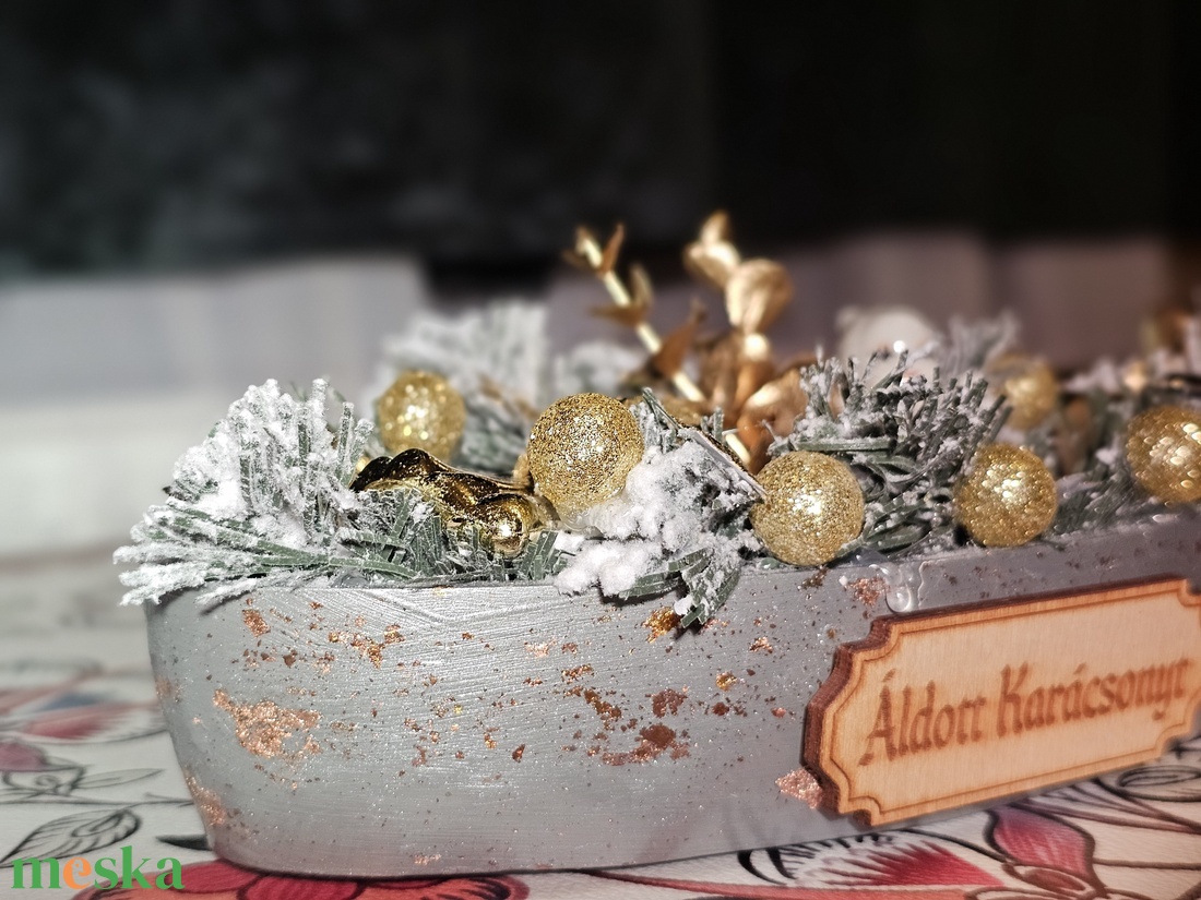 Karácsonyi asztaldísz - karácsony - karácsonyi lakásdekoráció - karácsonyfadíszek - Meska.hu