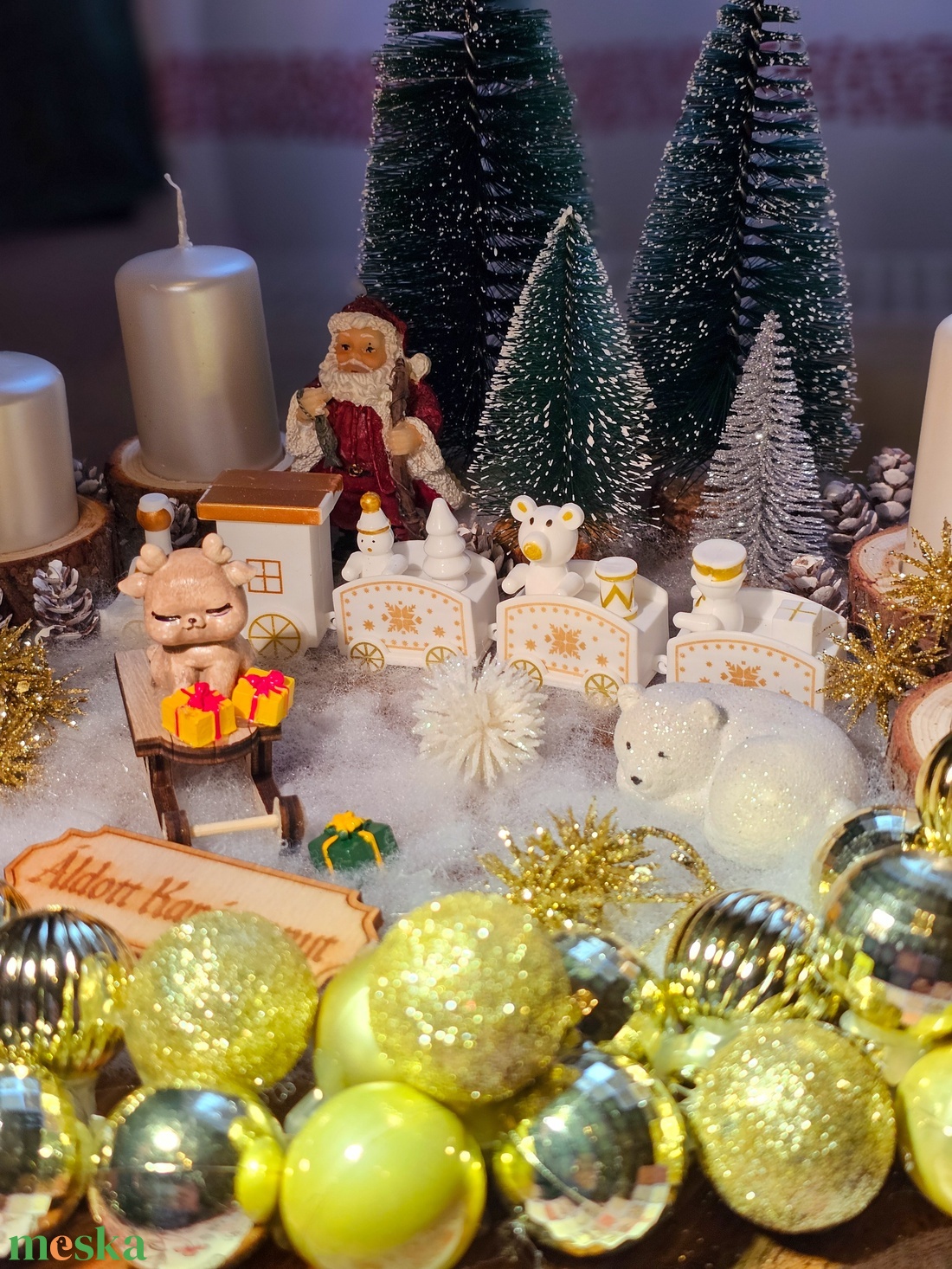 Adventi koszorú  - karácsony - adventi díszek - adventi koszorú - Meska.hu