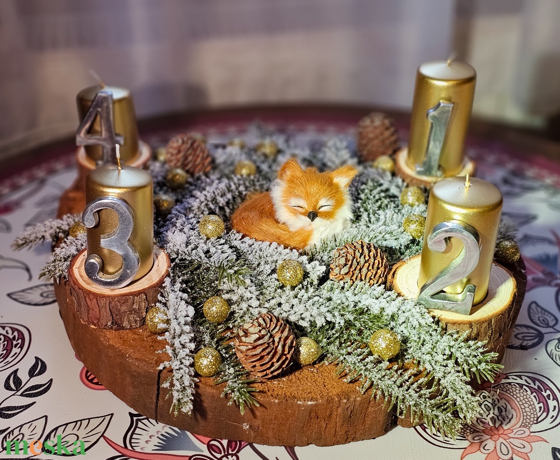 Adventi koszorú  - karácsony - adventi díszek - adventi koszorú - Meska.hu