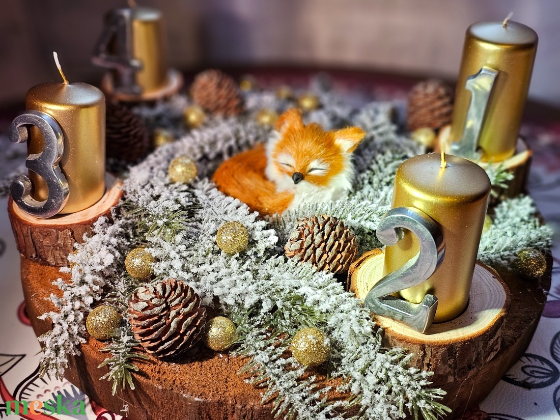 Adventi koszorú  - karácsony - adventi díszek - adventi koszorú - Meska.hu