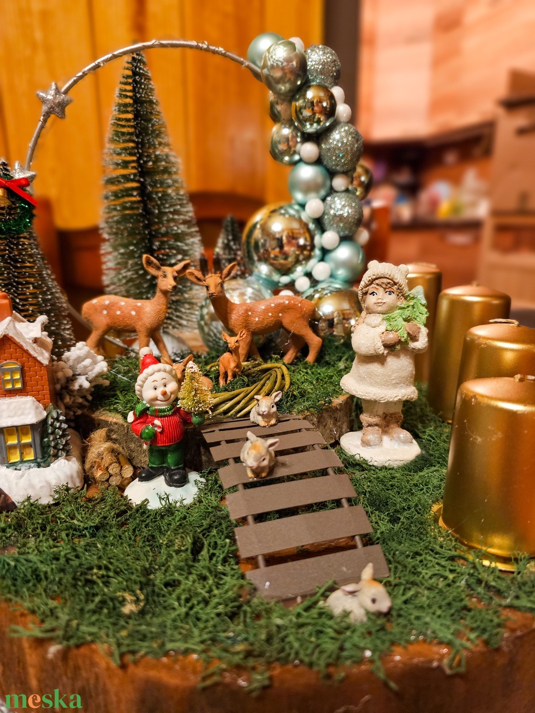 Adventi koszorú  - karácsony - adventi díszek - adventi koszorú - Meska.hu