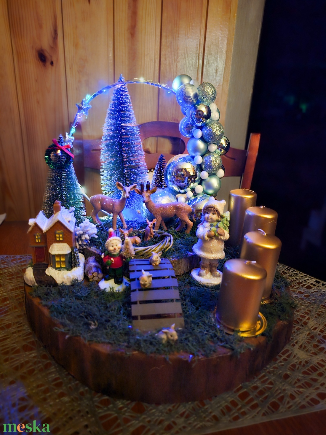 Adventi koszorú  - karácsony - adventi díszek - adventi koszorú - Meska.hu