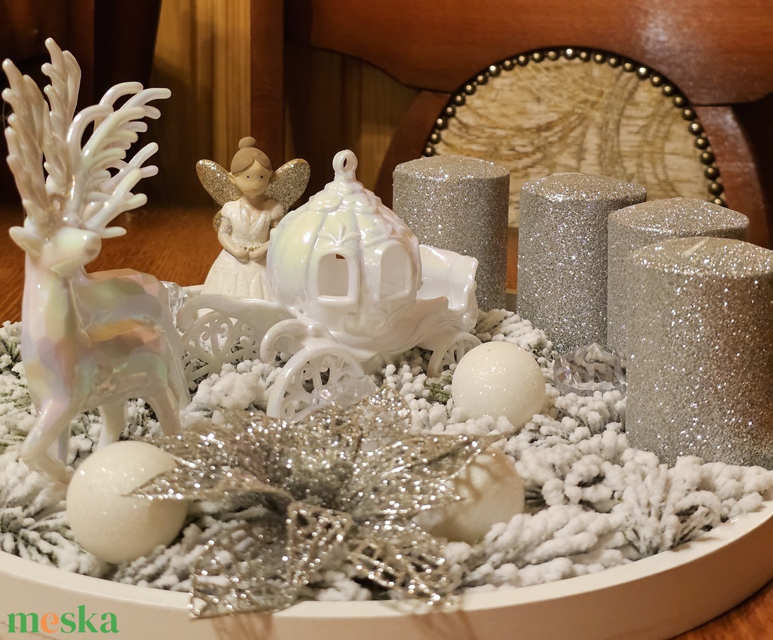Adventi koszorú- Téli Mesevilág  - karácsony - adventi díszek - adventi koszorú - Meska.hu