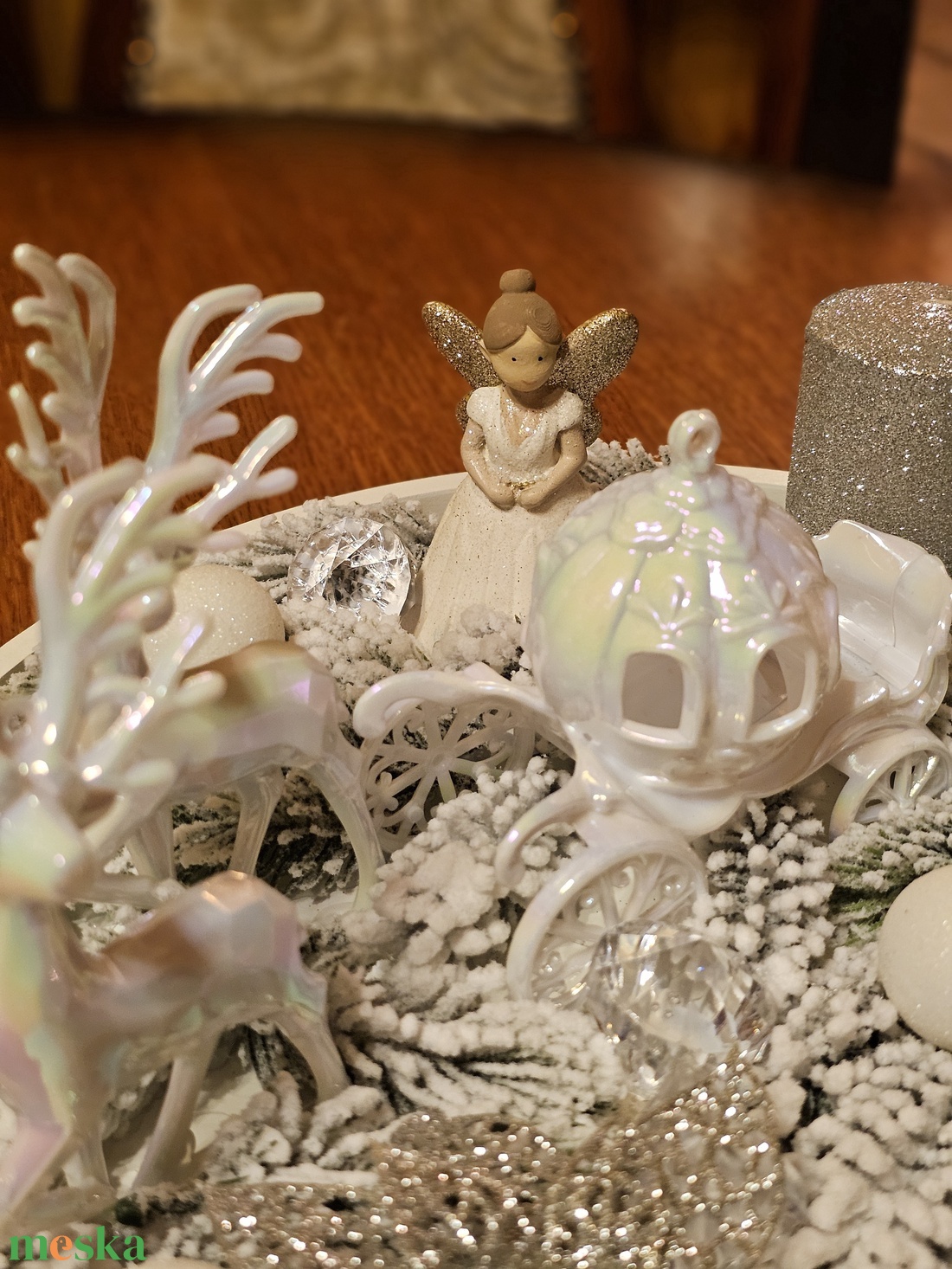 Adventi koszorú- Téli Mesevilág  - karácsony - adventi díszek - adventi koszorú - Meska.hu