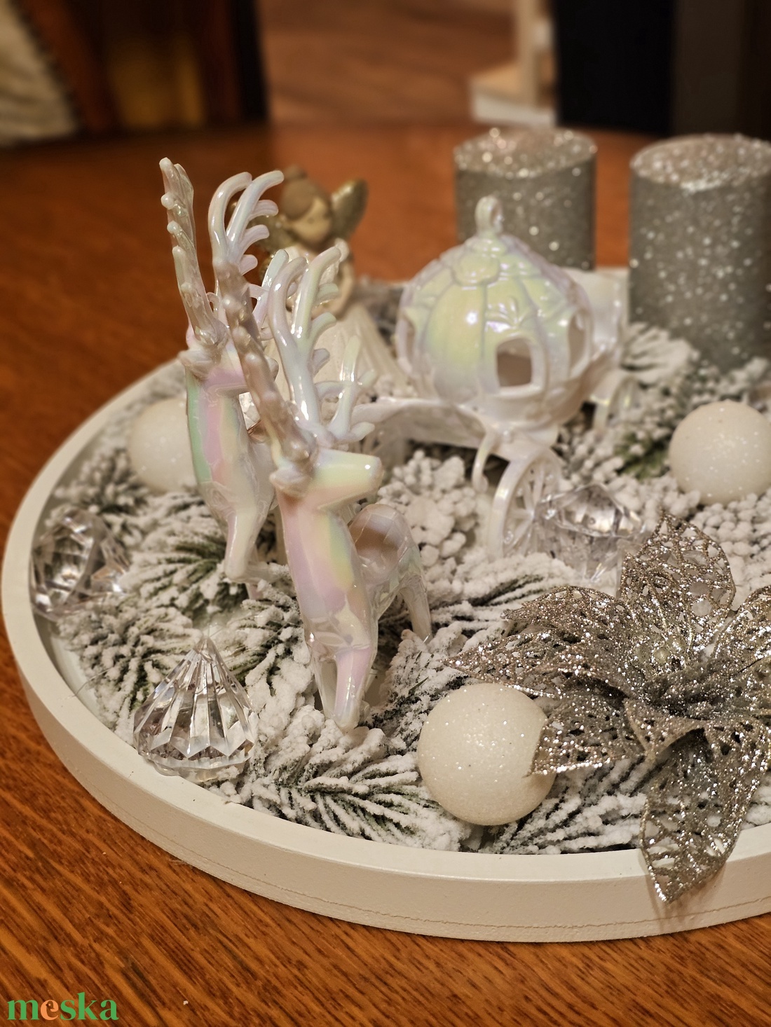 Adventi koszorú- Téli Mesevilág  - karácsony - adventi díszek - adventi koszorú - Meska.hu