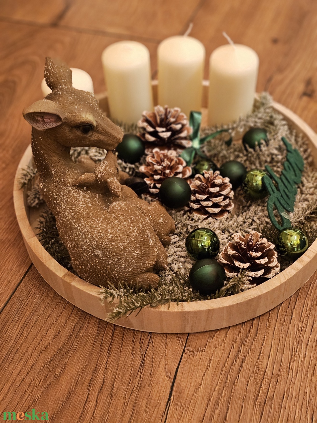 Erdei Békesség -Adventi koszorú  - karácsony - adventi díszek - adventi koszorú - Meska.hu