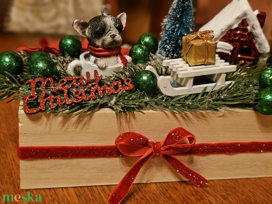 Ünnepi asztaldísz  - karácsony - adventi díszek - adventi asztaldísz - Meska.hu