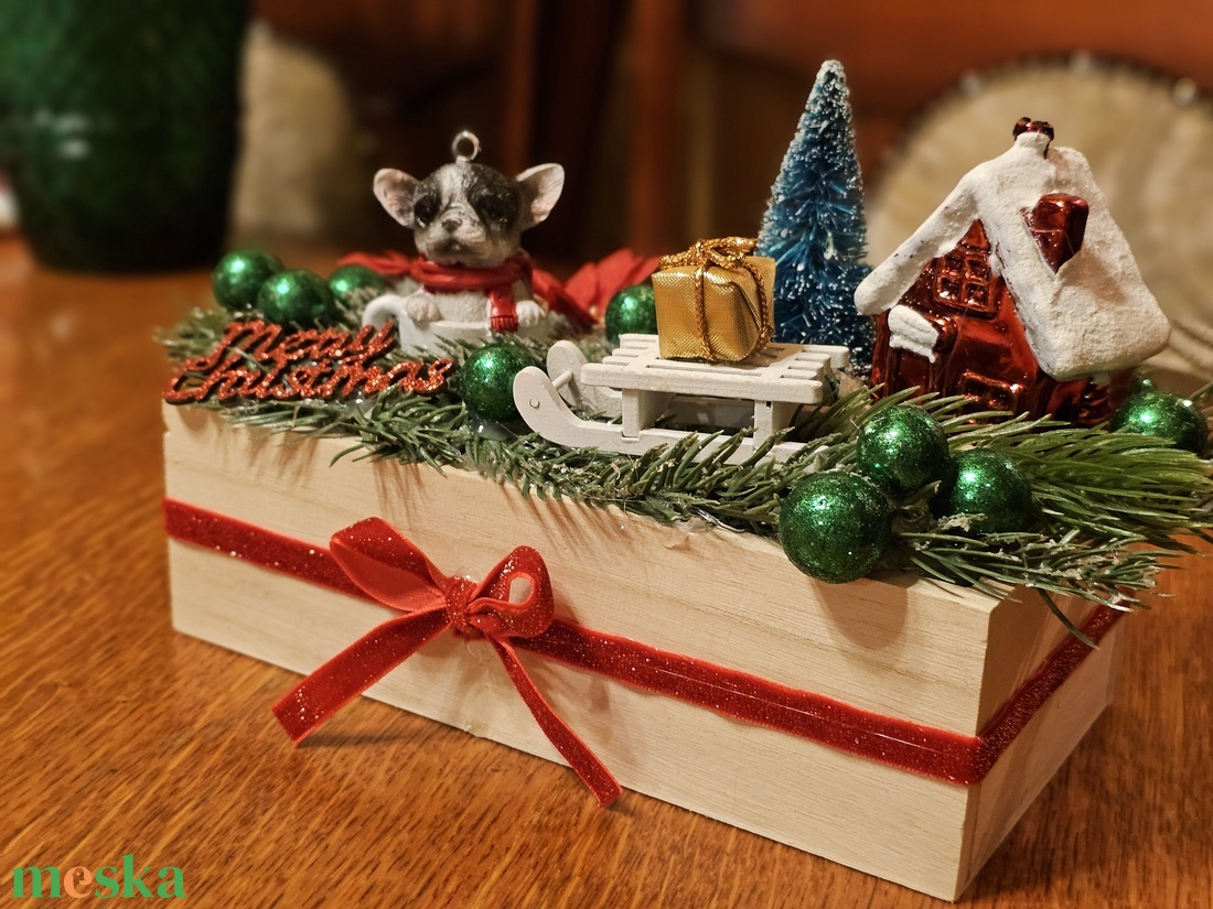 Ünnepi asztaldísz  - karácsony - adventi díszek - adventi asztaldísz - Meska.hu