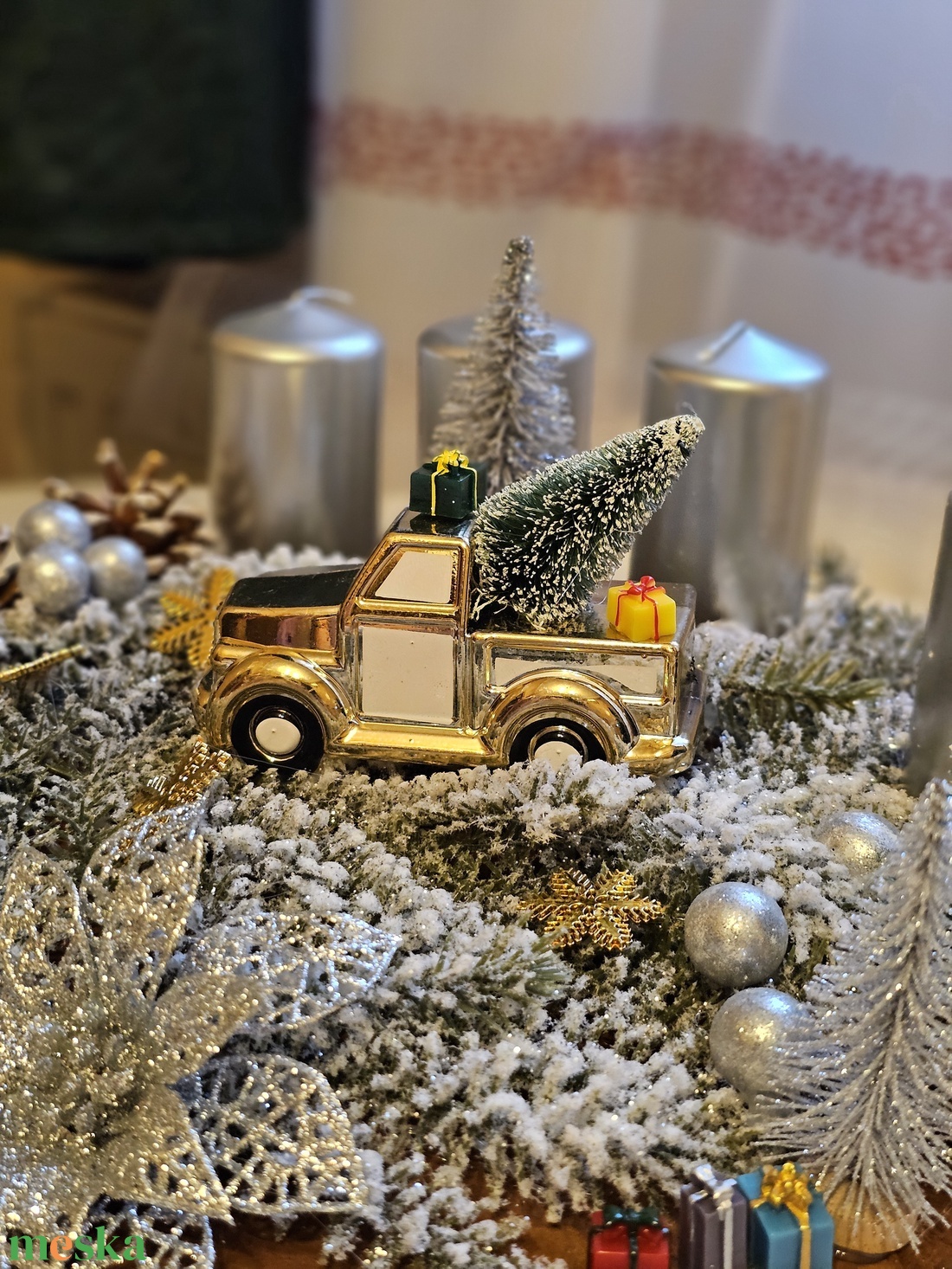 Adventi koszorú Téli Utazás - karácsony - adventi díszek - adventi koszorú - Meska.hu