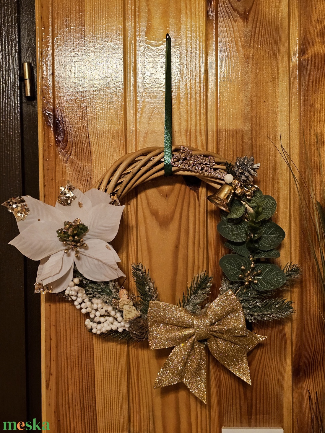 Ajtókopogtató  - karácsony - karácsonyi lakásdekoráció - karácsonyi ajtódíszek - Meska.hu