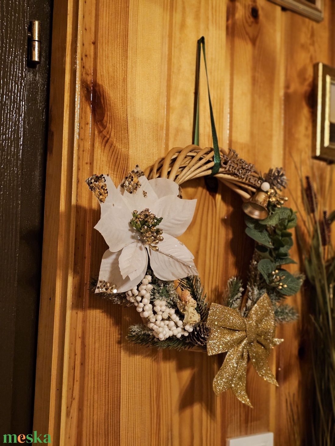 Ajtókopogtató  - karácsony - karácsonyi lakásdekoráció - karácsonyi ajtódíszek - Meska.hu