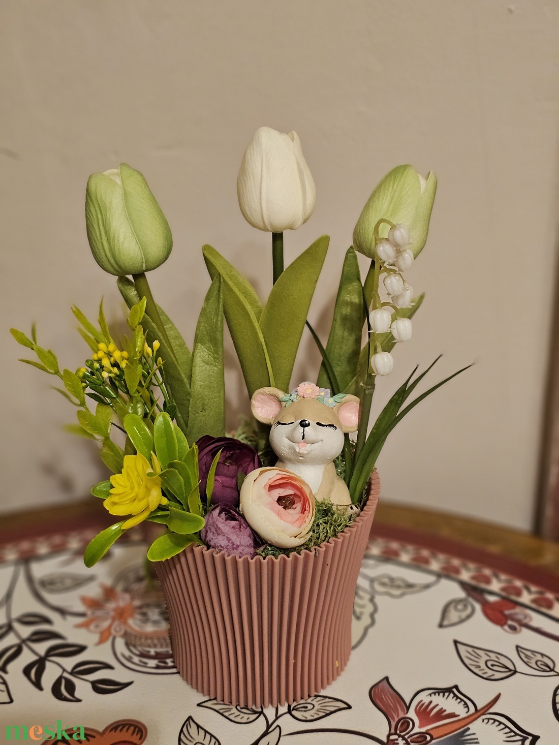 Tavaszi asztaldísz  - otthon & életmód - dekoráció - asztal és polc dekoráció - asztaldísz - Meska.hu
