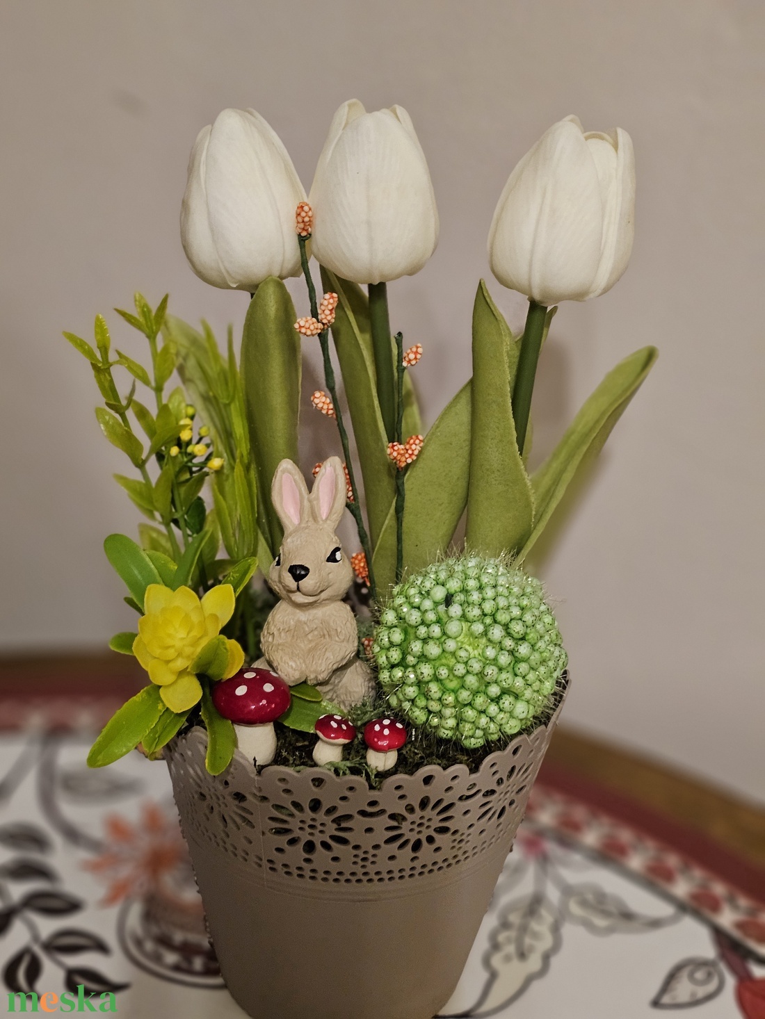 Tavaszi asztaldísz  - otthon & életmód - dekoráció - húsvéti asztaldíszek - Meska.hu
