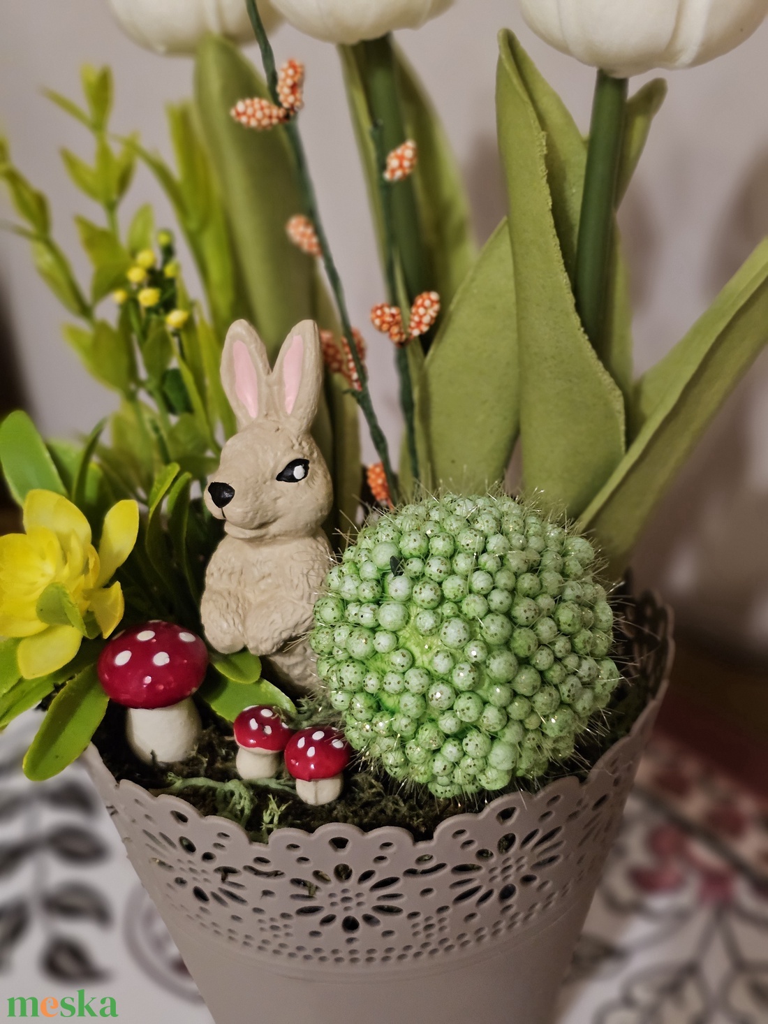 Tavaszi asztaldísz  - otthon & életmód - dekoráció - húsvéti asztaldíszek - Meska.hu