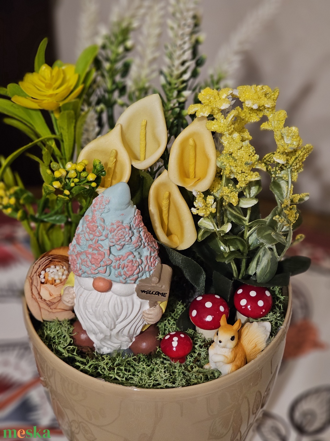 Asztaldísz tavaszra - otthon & életmód - dekoráció - asztal és polc dekoráció - asztaldísz - Meska.hu