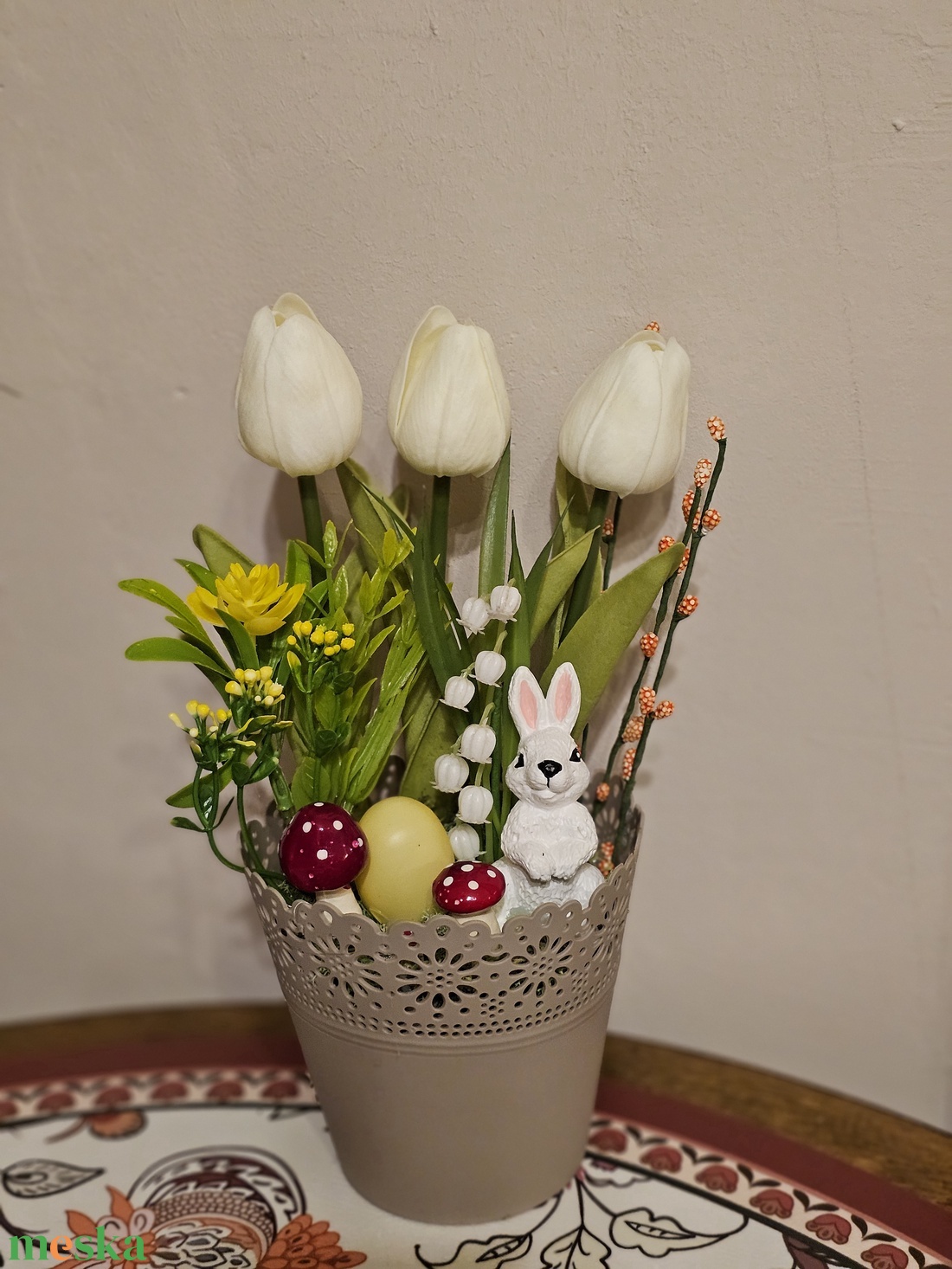 Tavaszi asztaldísz  - otthon & életmód - dekoráció - asztal és polc dekoráció - asztaldísz - Meska.hu