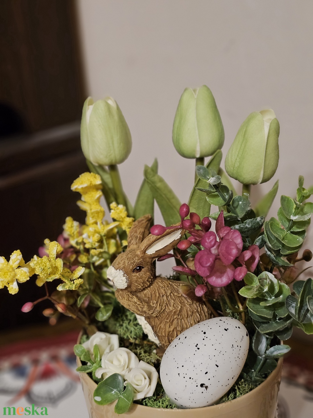Tavaszi asztaldísz  - otthon & életmód - dekoráció - asztal és polc dekoráció - asztaldísz - Meska.hu