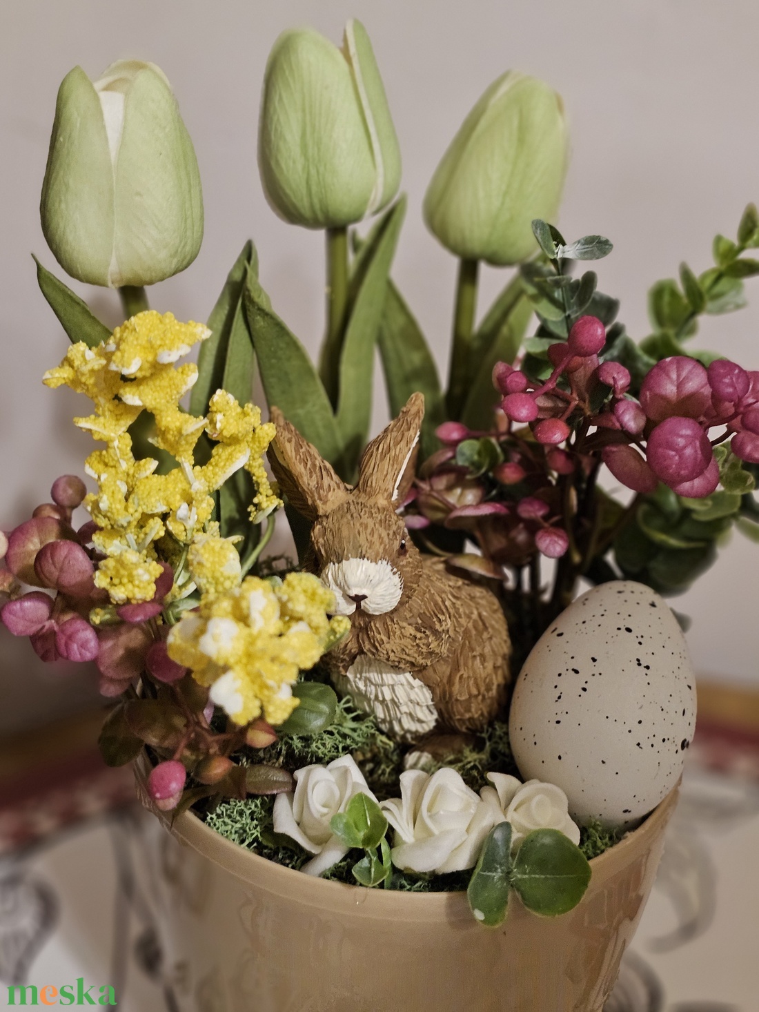 Tavaszi asztaldísz  - otthon & életmód - dekoráció - asztal és polc dekoráció - asztaldísz - Meska.hu