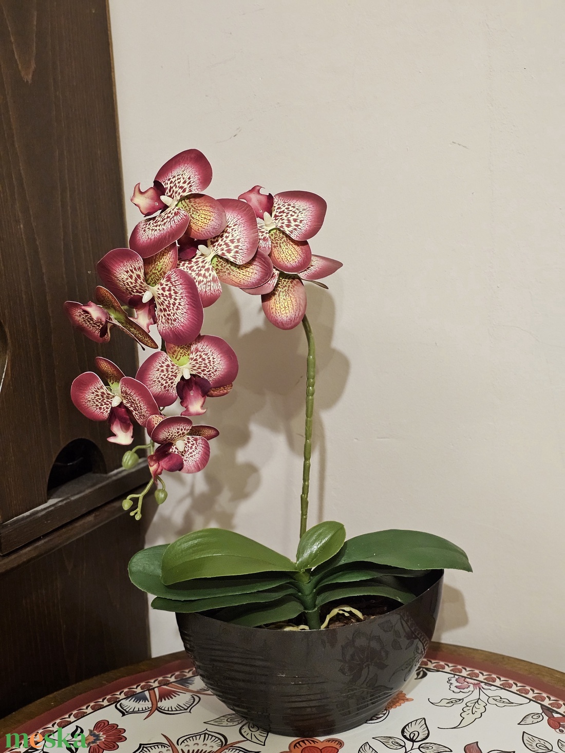 Orchidea -gondozásmentes  - otthon & életmód - virágdekoráció - virágdíszek - asztali virágdísz - Meska.hu