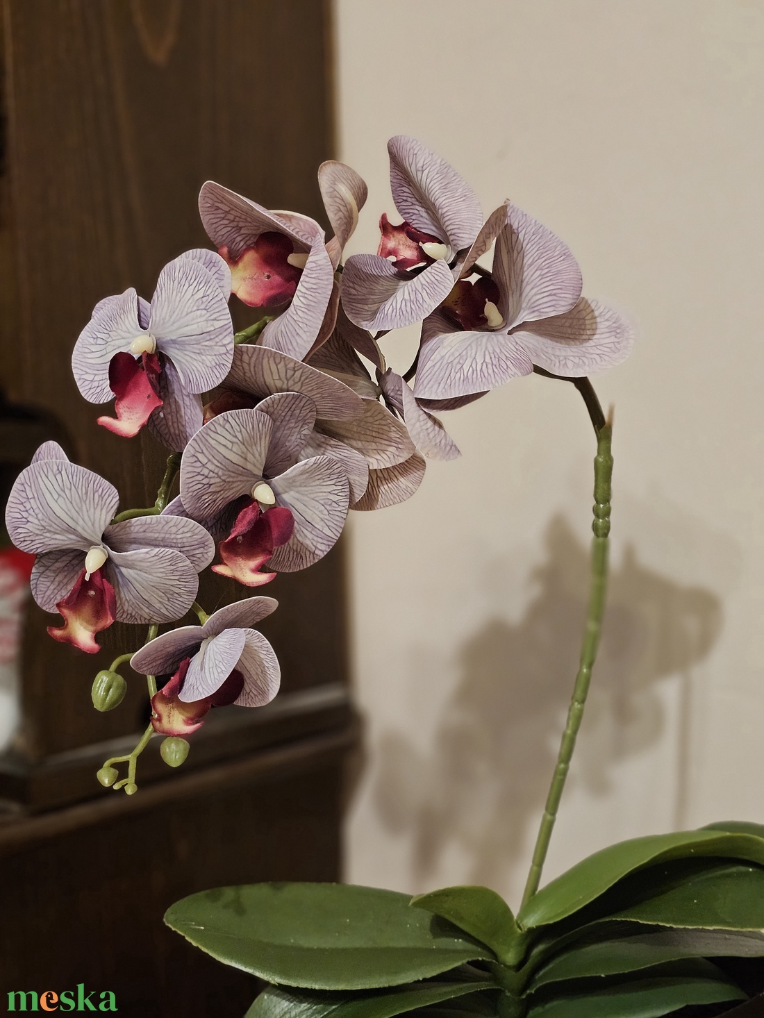 Orchidea -gondozásmentes  - otthon & életmód - virágdekoráció - virágdíszek - virágdísz kaspóban - Meska.hu