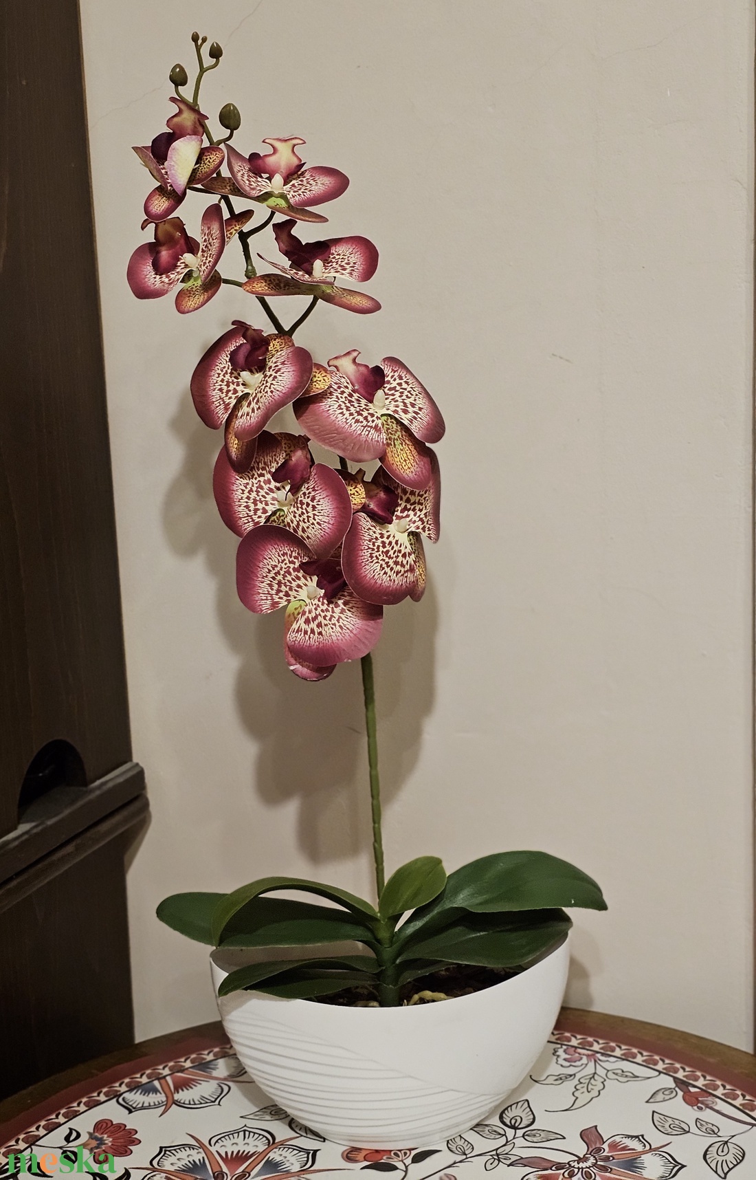 Orchidea -gondozásmentes  - otthon & életmód - virágdekoráció - virágdíszek - virágdísz kaspóban - Meska.hu
