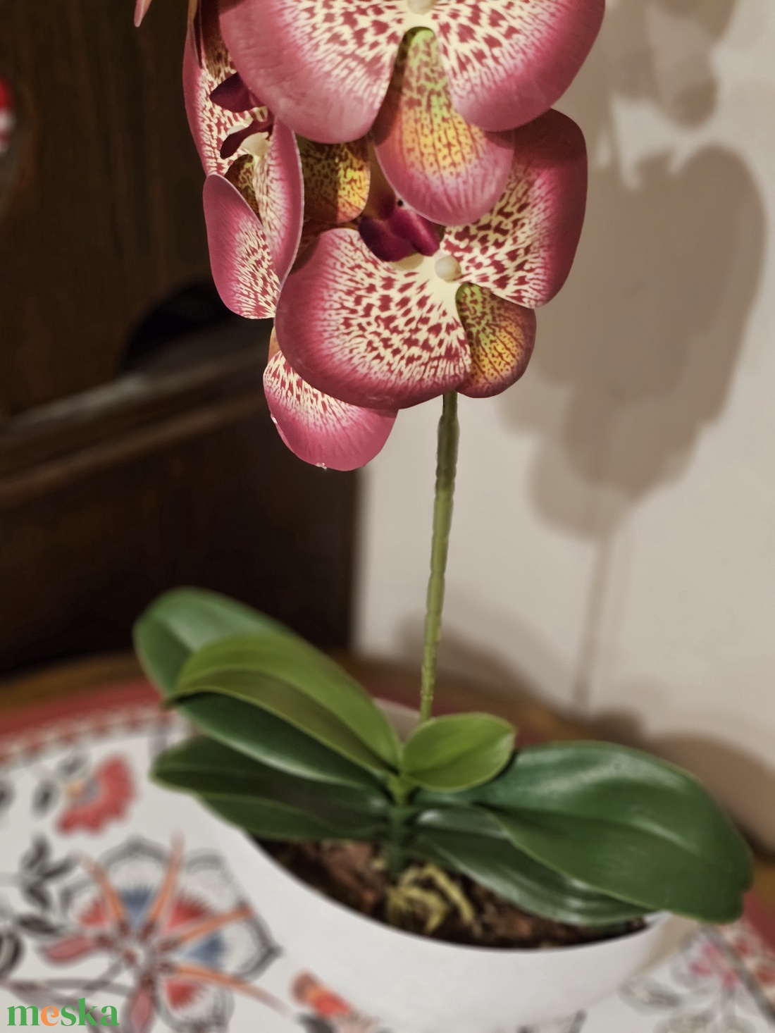 Orchidea -gondozásmentes  - otthon & életmód - virágdekoráció - virágdíszek - virágdísz kaspóban - Meska.hu