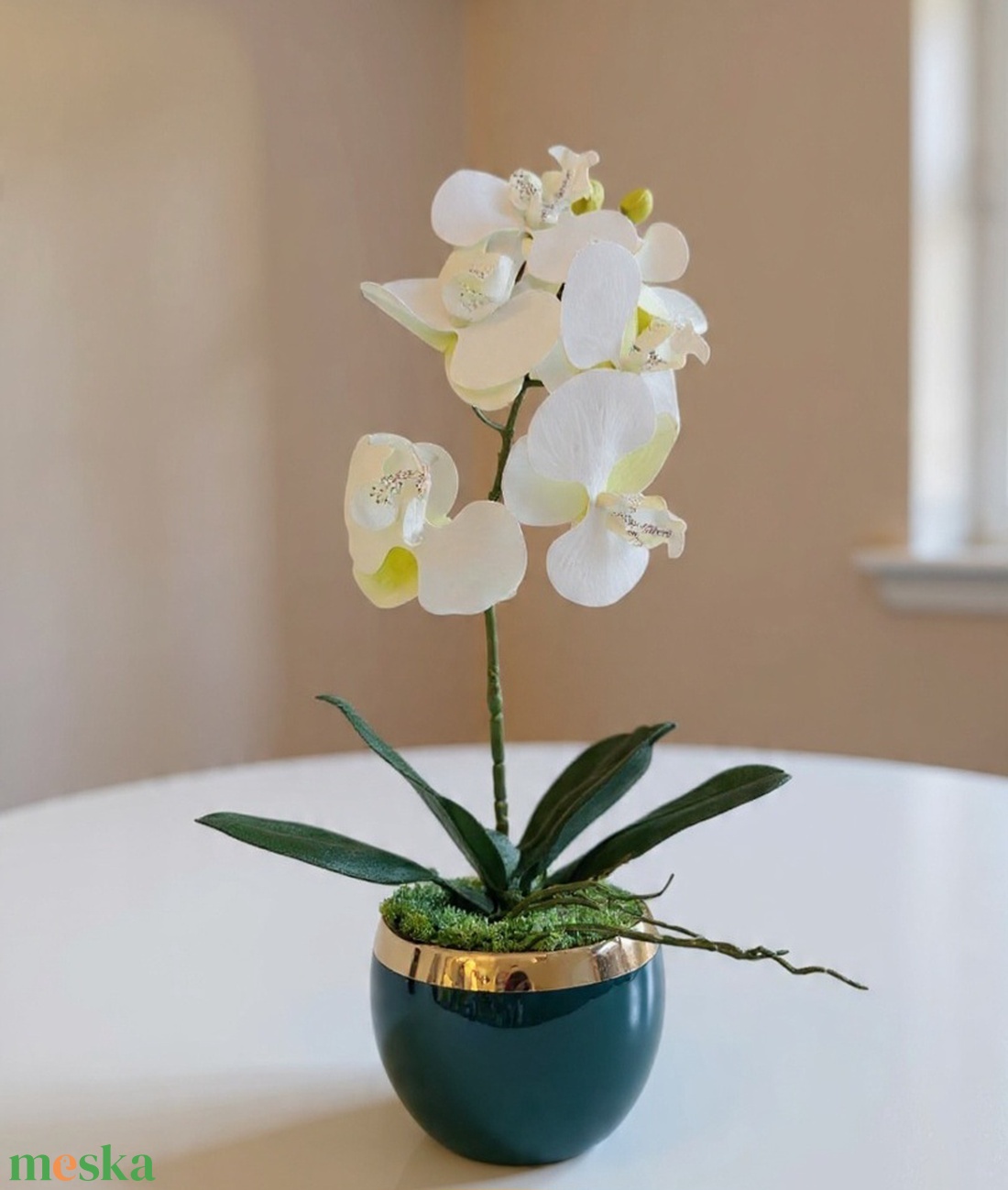 Cserepes orchidea - otthon & életmód - virágdekoráció - virágdíszek - virágdísz kaspóban - Meska.hu