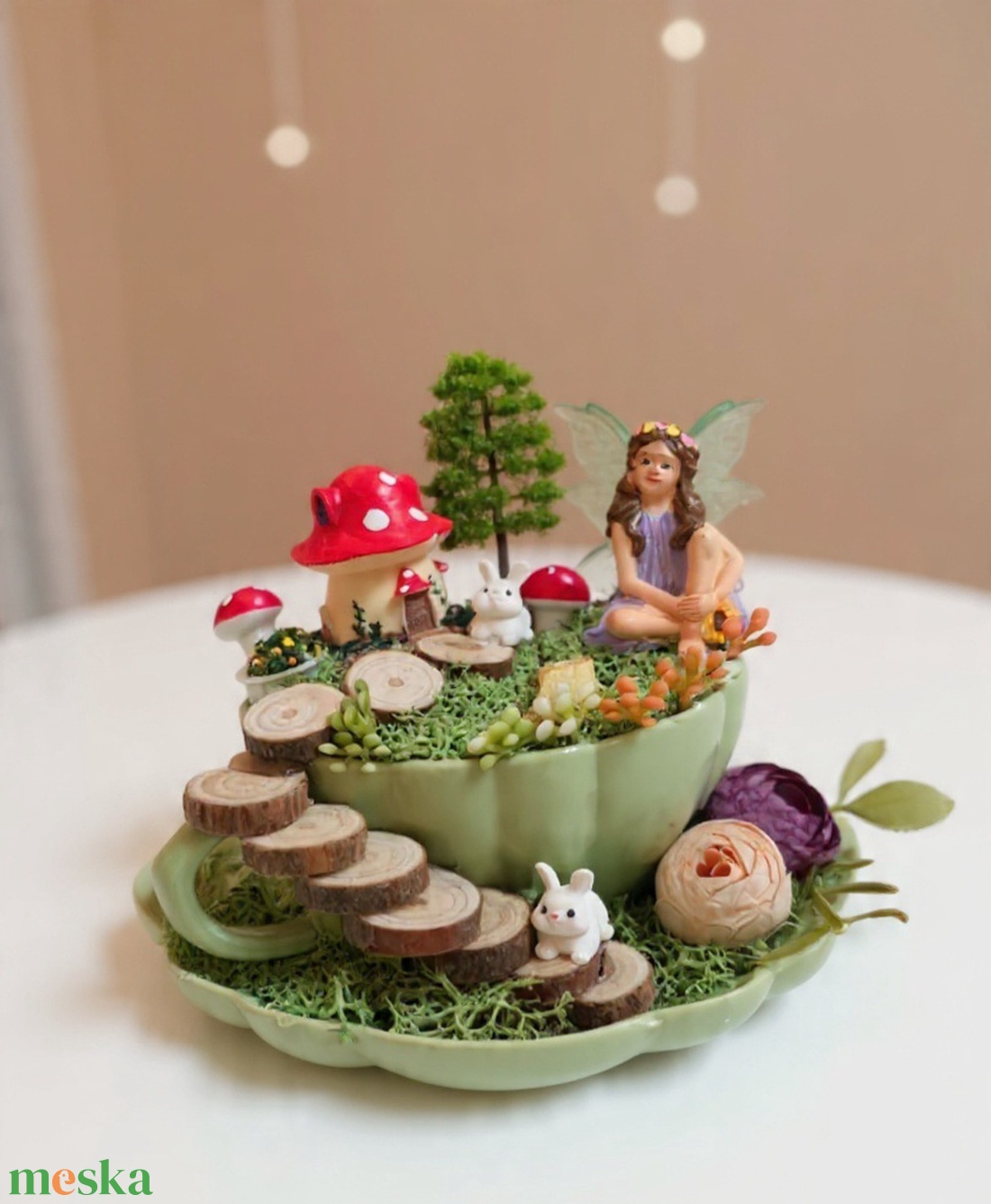 Tündérkert dekoráció  - otthon & életmód - dekoráció - asztal és polc dekoráció - asztaldísz - Meska.hu