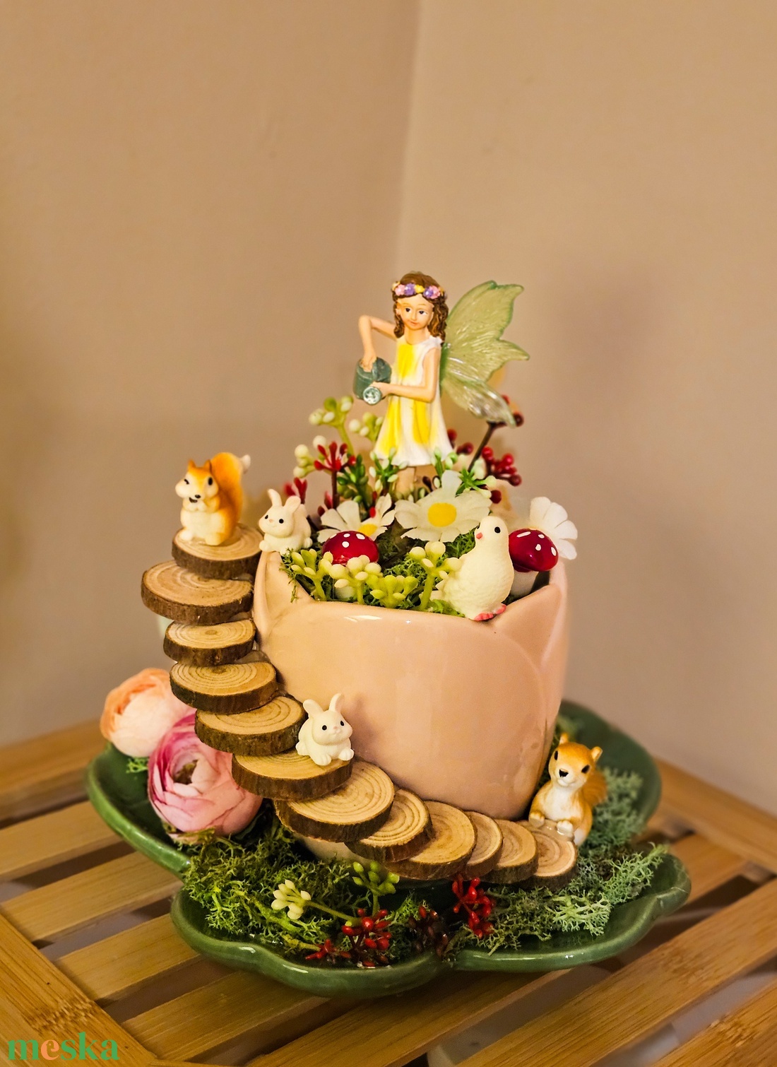 Tündérkert dekoráció  - otthon & életmód - dekoráció - asztal és polc dekoráció - asztaldísz - Meska.hu