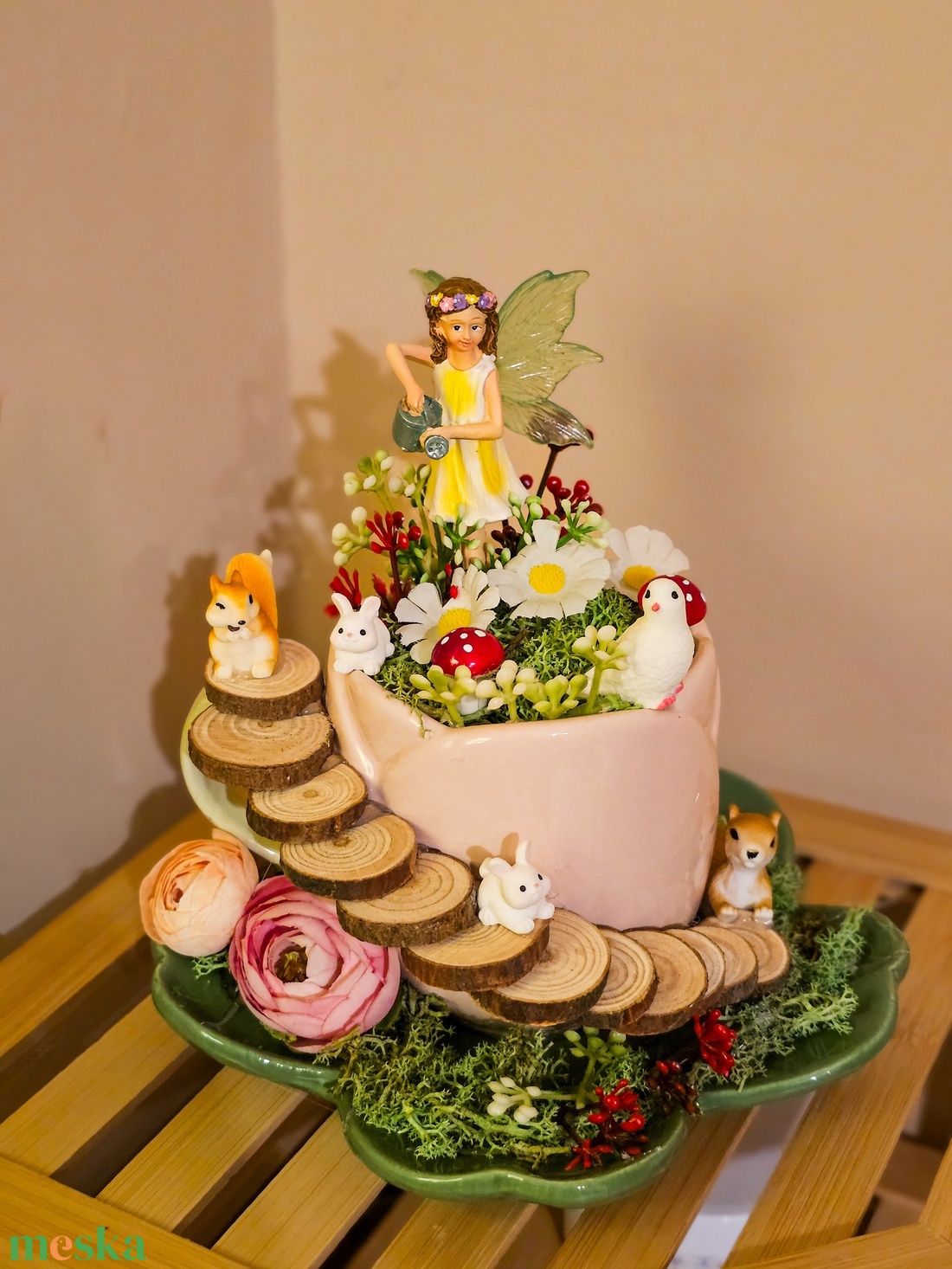 Tündérkert dekoráció  - otthon & életmód - dekoráció - asztal és polc dekoráció - asztaldísz - Meska.hu