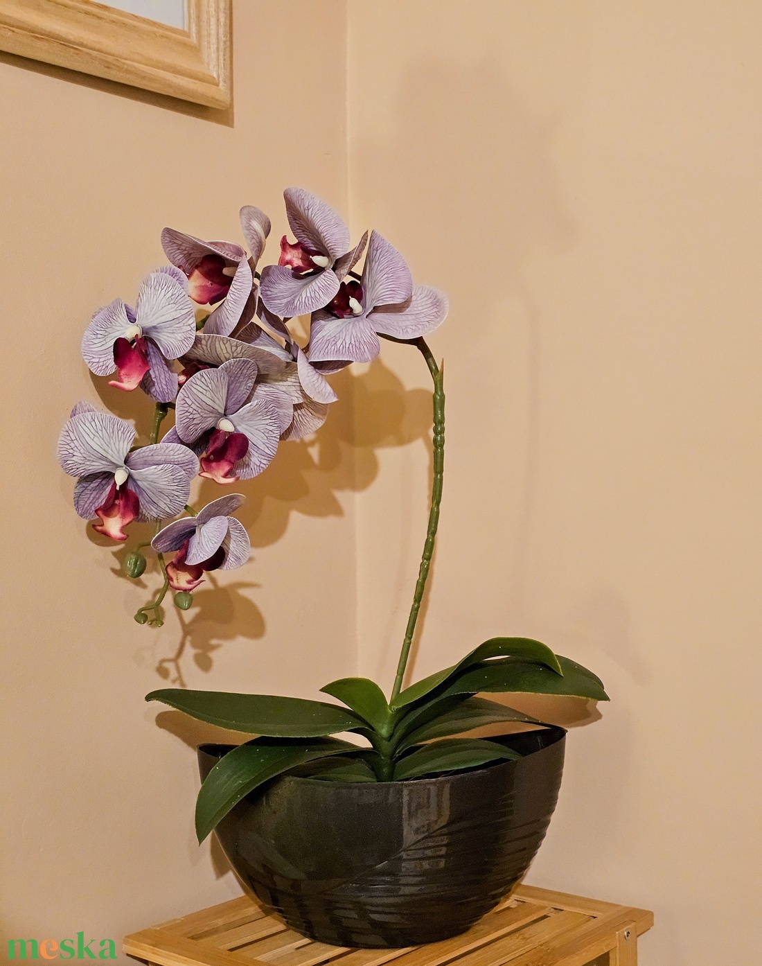 Orchidea -gondozásmentes  - otthon & életmód - virágdekoráció - virágdíszek - virágdísz kaspóban - Meska.hu