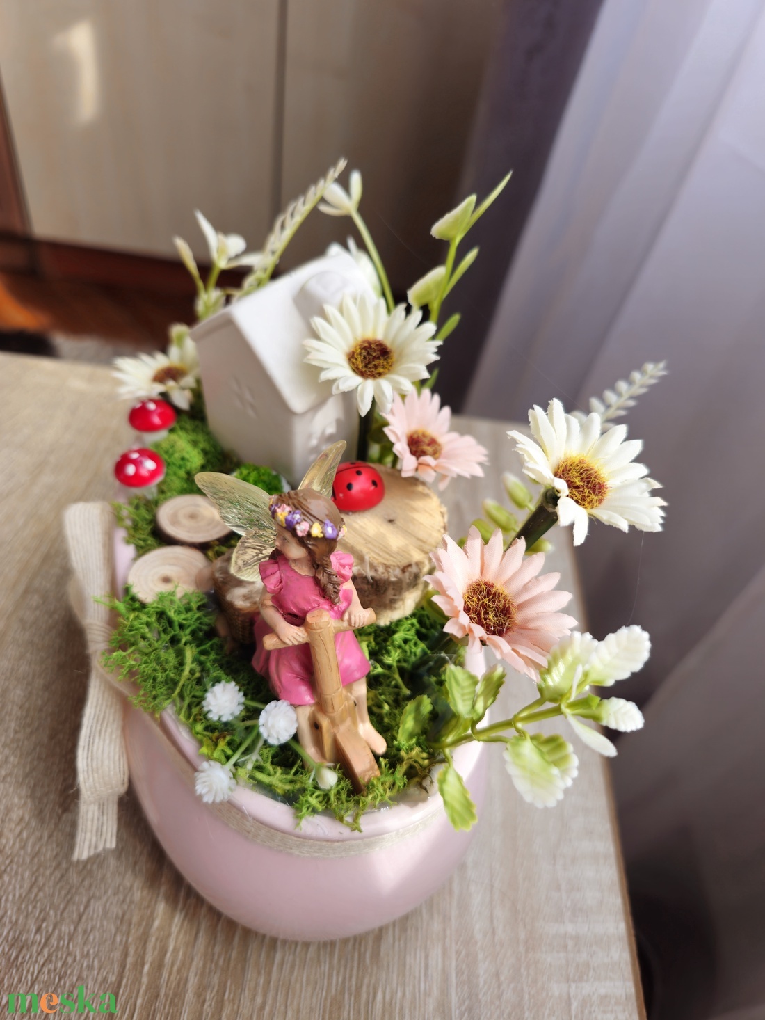 Tündérkert dekoráció  - otthon & életmód - virágdekoráció - virágdíszek - virágdísz kaspóban - Meska.hu