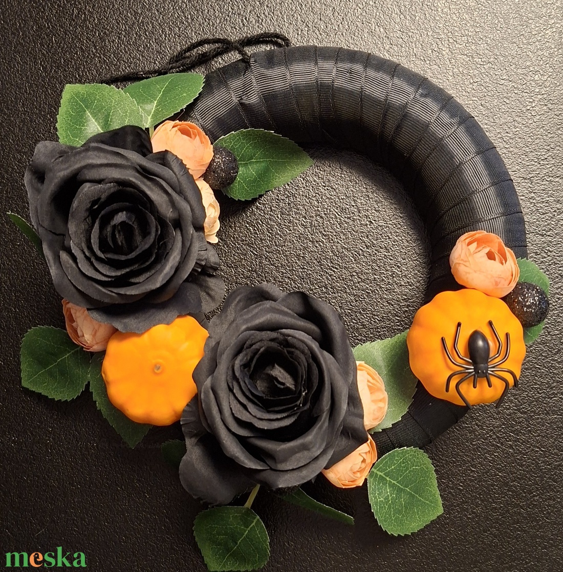 Halloweeni koszorú  - otthon & életmód - dekoráció - virágdísz és tartó - koszorú - Meska.hu Halloweeni koszorú  - otthon & életmód - dekoráció - virágdísz és tartó - koszorú - Meska.hu