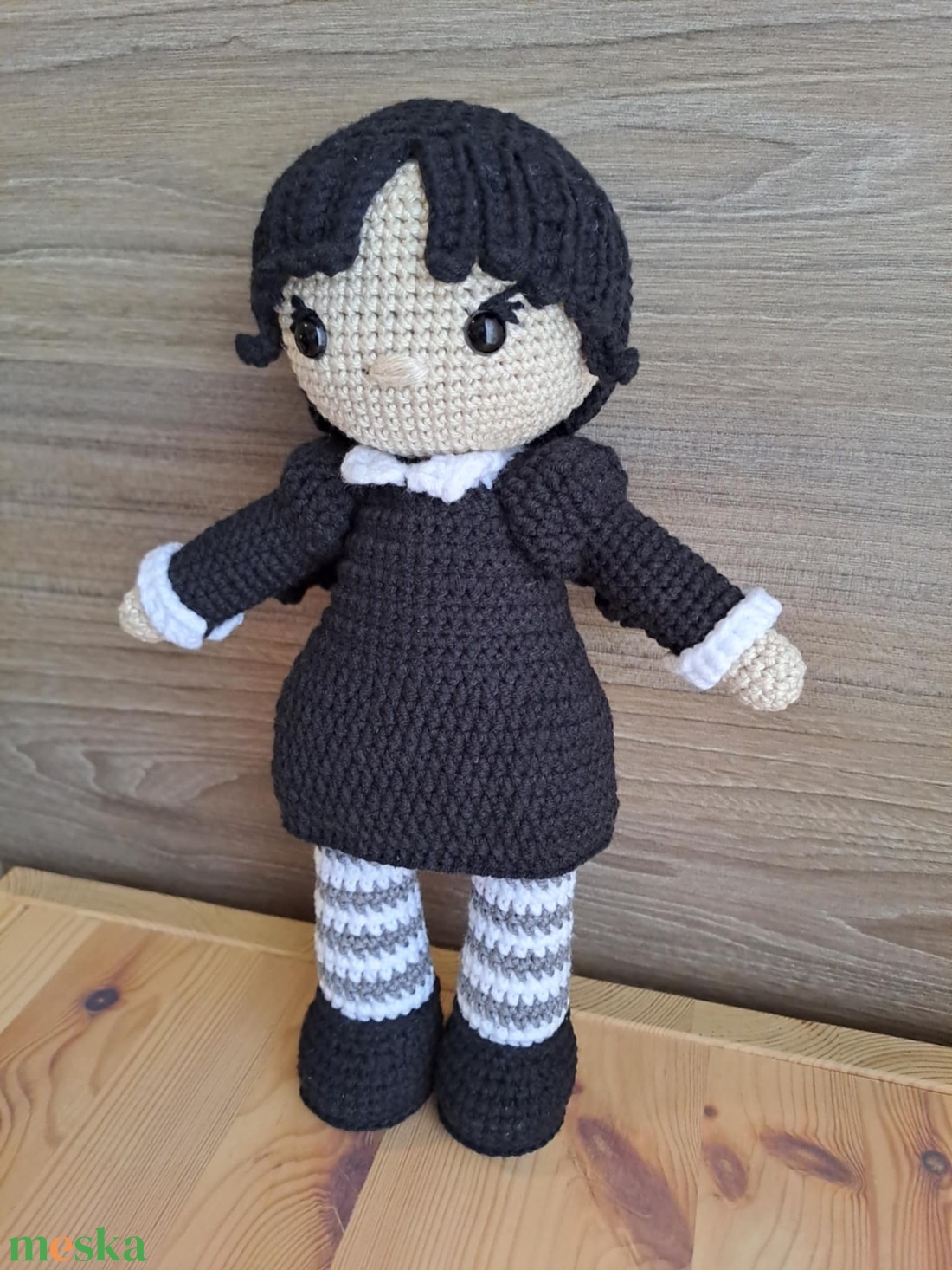 Wednesday horgolt baba - játék & sport - baba & babaház - baba - Meska.hu Wednesday horgolt baba - játék & sport - baba & babaház - baba - Meska.hu