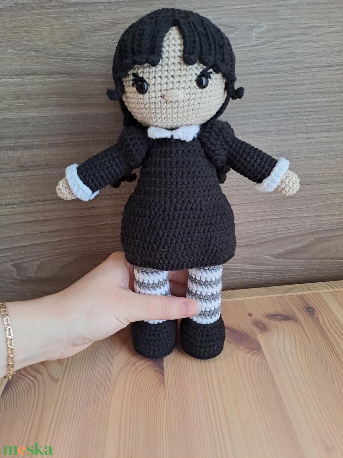 Wednesday horgolt baba - játék & sport - baba & babaház - baba - Meska.hu Wednesday horgolt baba - játék & sport - baba & babaház - baba - Meska.hu