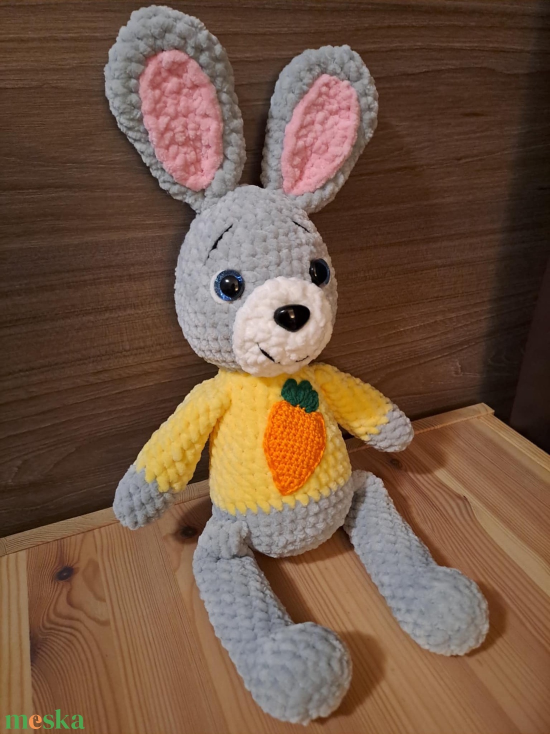 Horgolt Brandnyuszi - játék & sport - plüssállat & játékfigura - nyuszi - Meska.hu