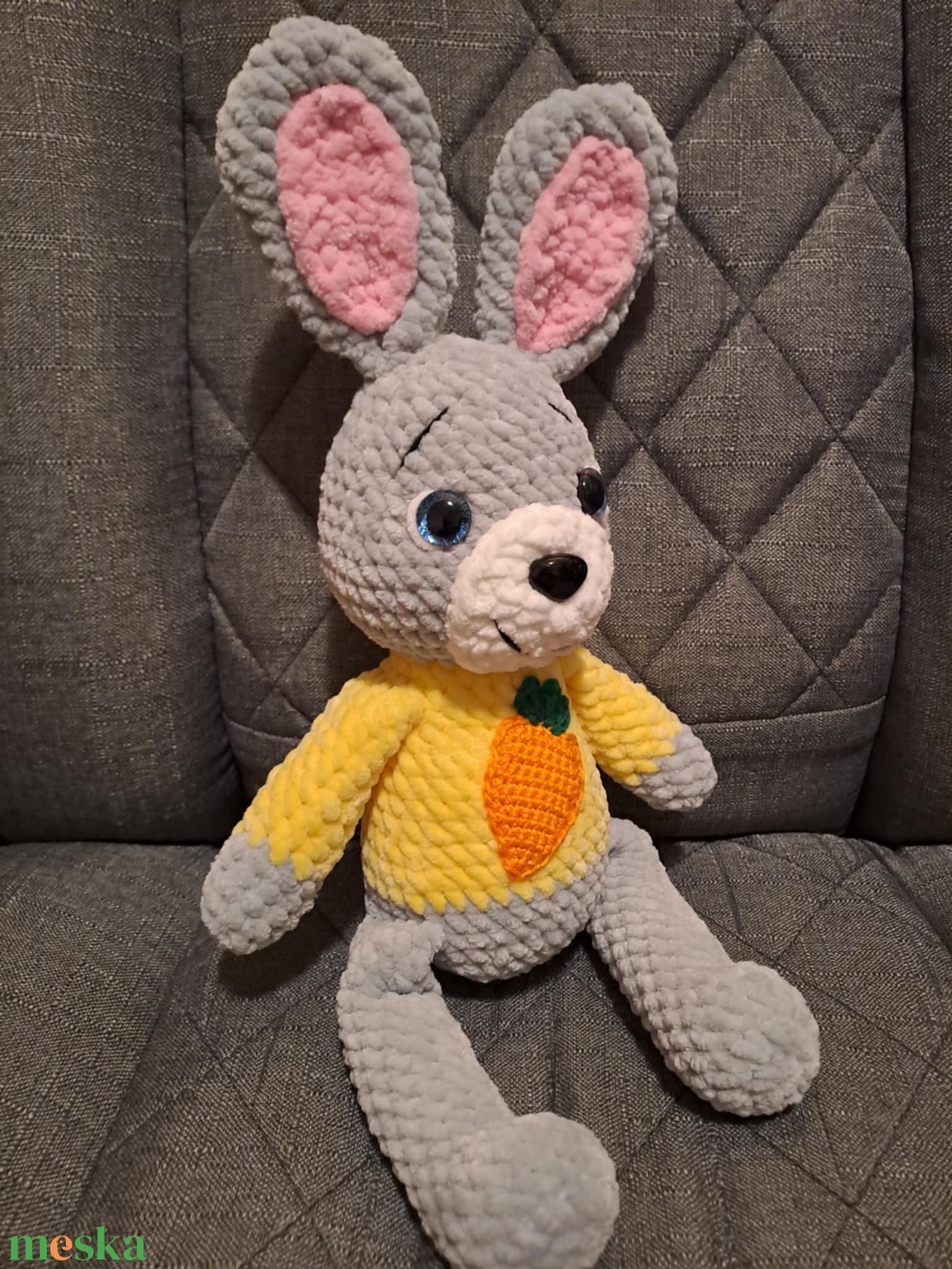 Horgolt Brandnyuszi - játék & sport - plüssállat & játékfigura - nyuszi - Meska.hu