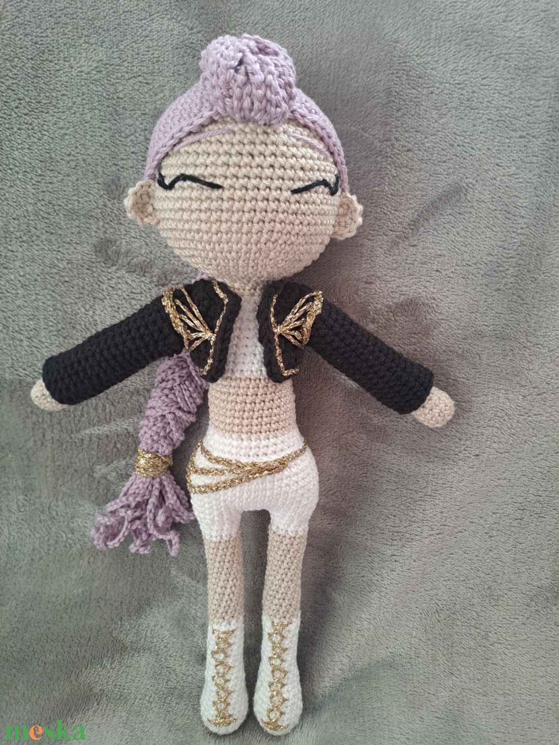 K-pop démonvadászok, Rumi horgolt baba - játék & sport - baba & babaház - baba - Meska.hu