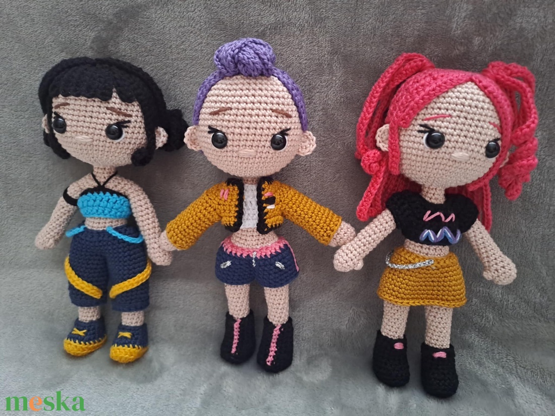 K-pop démonvadászok, csapatban - játék & sport - baba & babaház - baba - Meska.hu